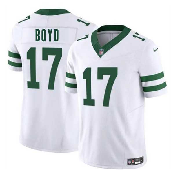 Men & Women & Youth New York Jets #17 Kris Boyd White 2025 F.U.S.E. Vapor Untouchable Limited Stitched Jersey->new york jets->NFL Jersey